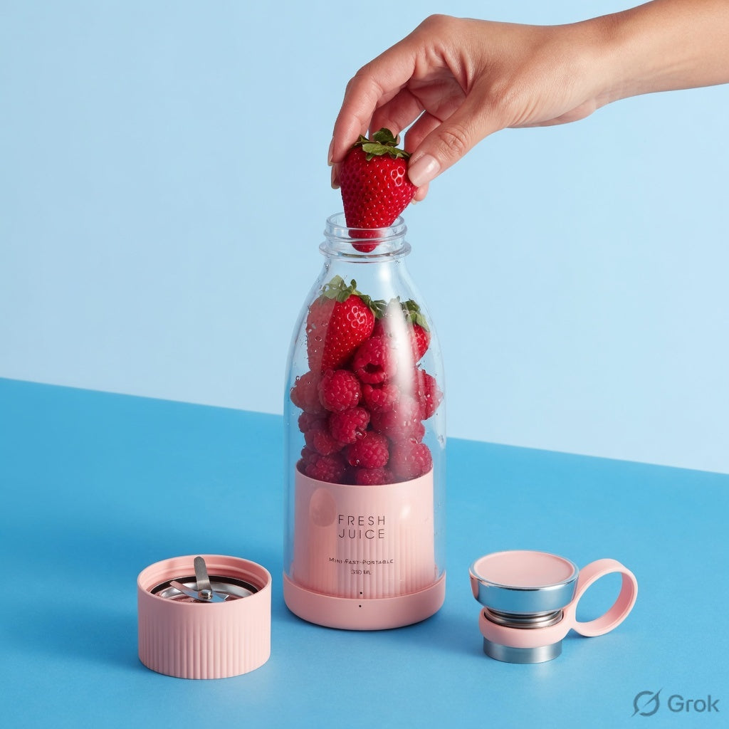 Portable USB Blender 4-Blade Personal Juicer