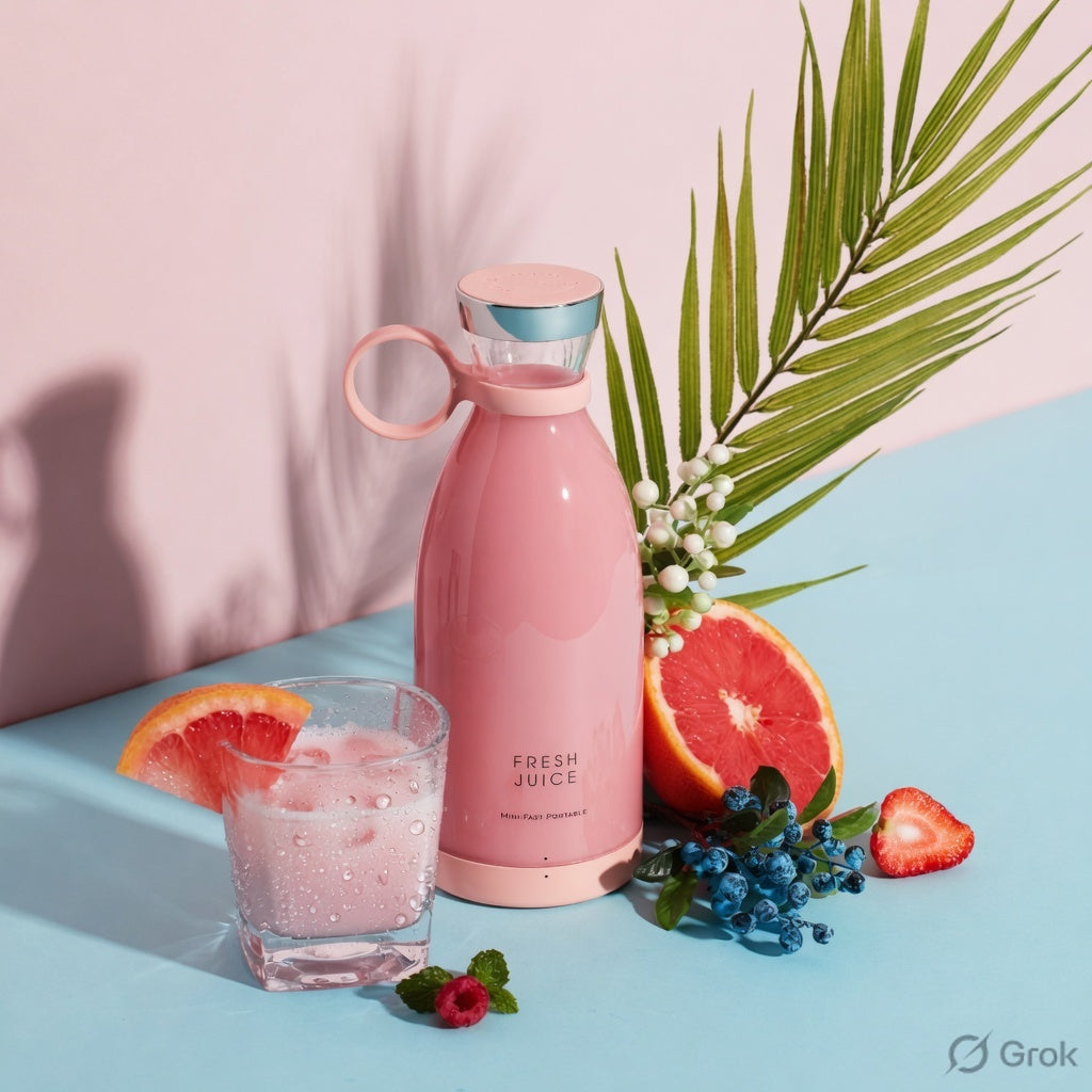 Portable USB Blender 4-Blade Personal Juicer
