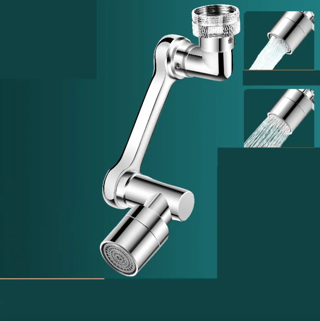 1080° Rotating Faucet Extender – Splash-Proof Aerator