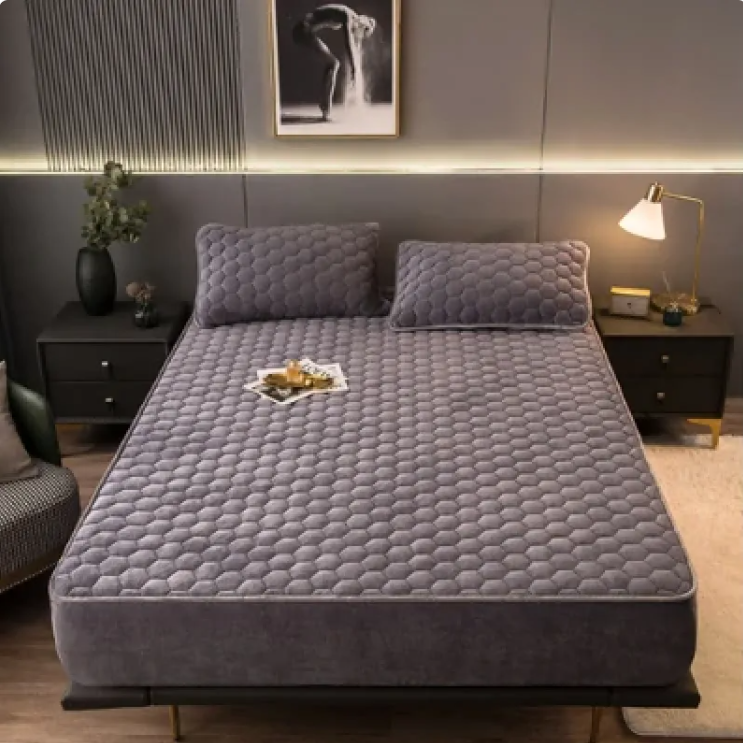 Cozy Nest 3-Piece Brushed Quilted Mattress Set