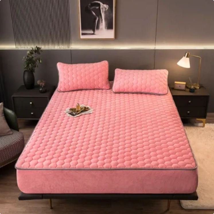 Cozy Nest 3-Piece Brushed Quilted Mattress Set