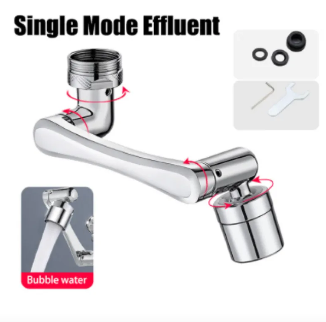 1080° Rotating Faucet Extender – Splash-Proof Aerator