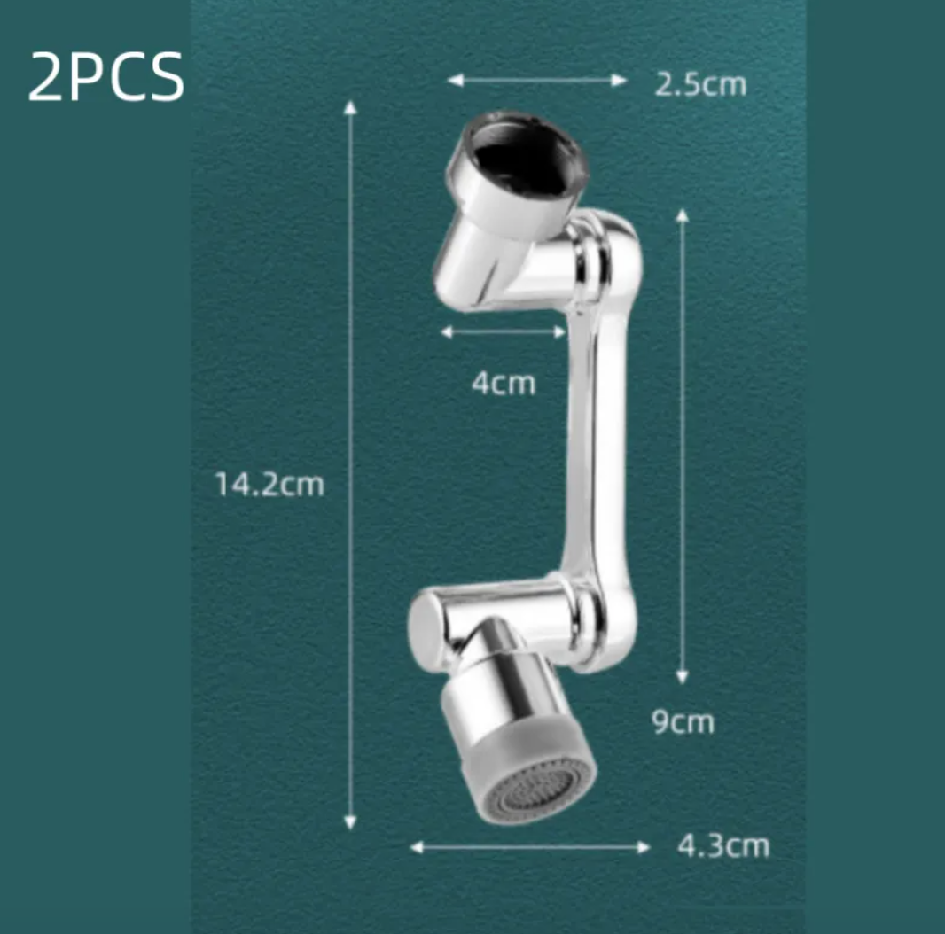 1080° Rotating Faucet Extender – Splash-Proof Aerator