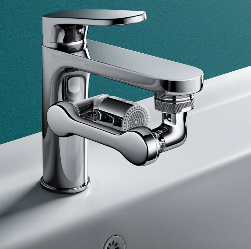 1080° Rotating Faucet Extender – Splash-Proof Aerator