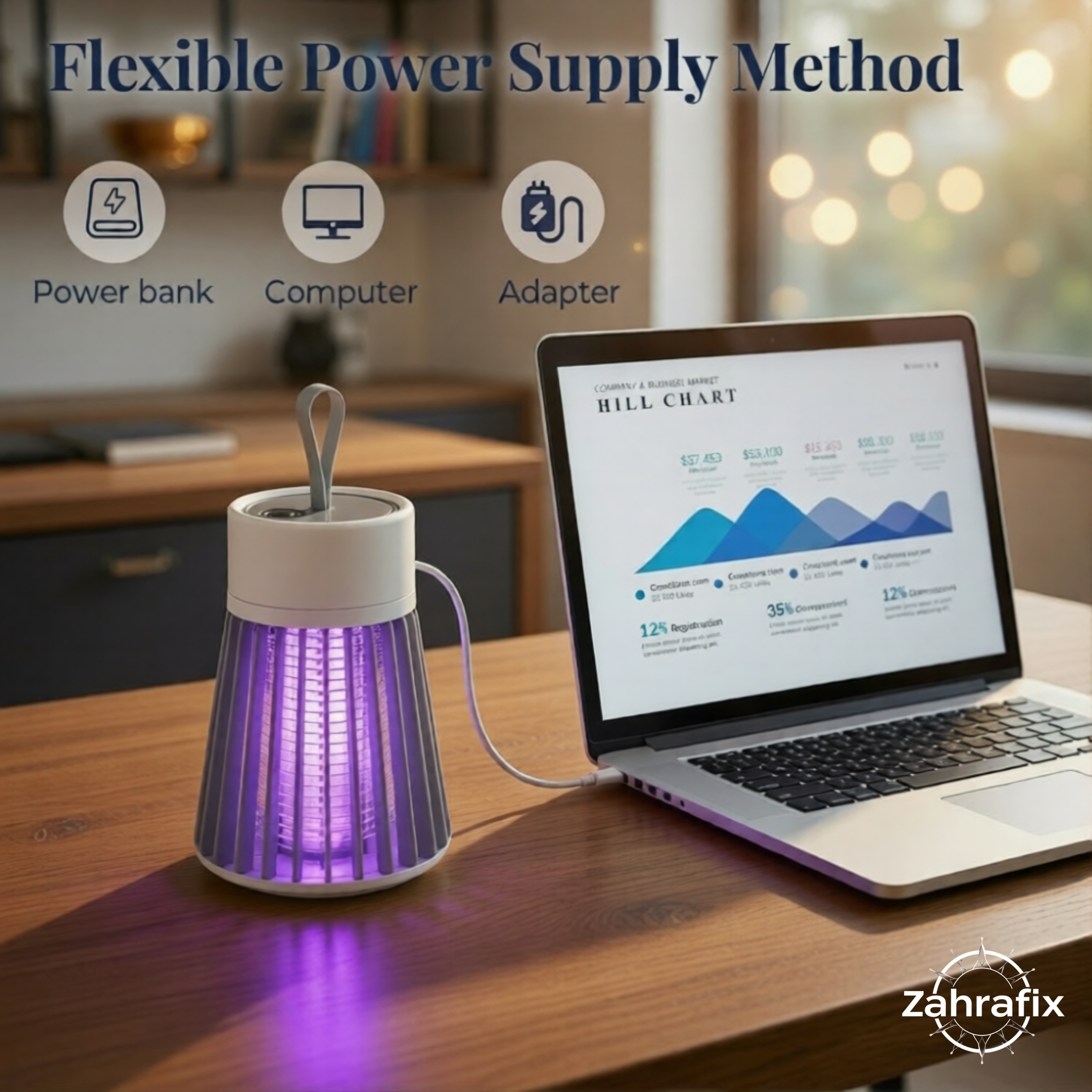 UV Mosquito Killer Lamp – Quiet, Chemical-Free Protection