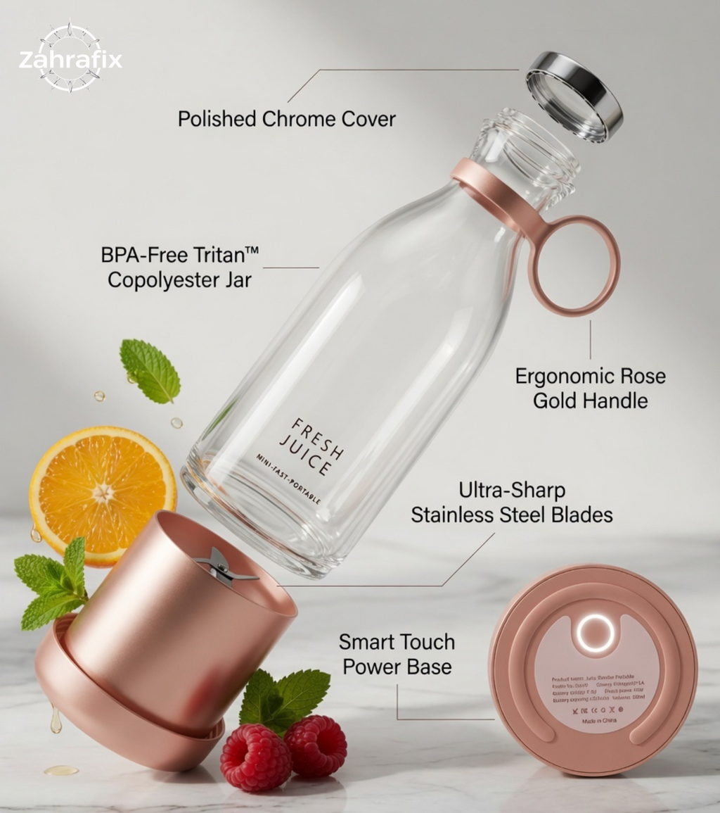 Portable USB Blender 4-Blade Personal Juicer