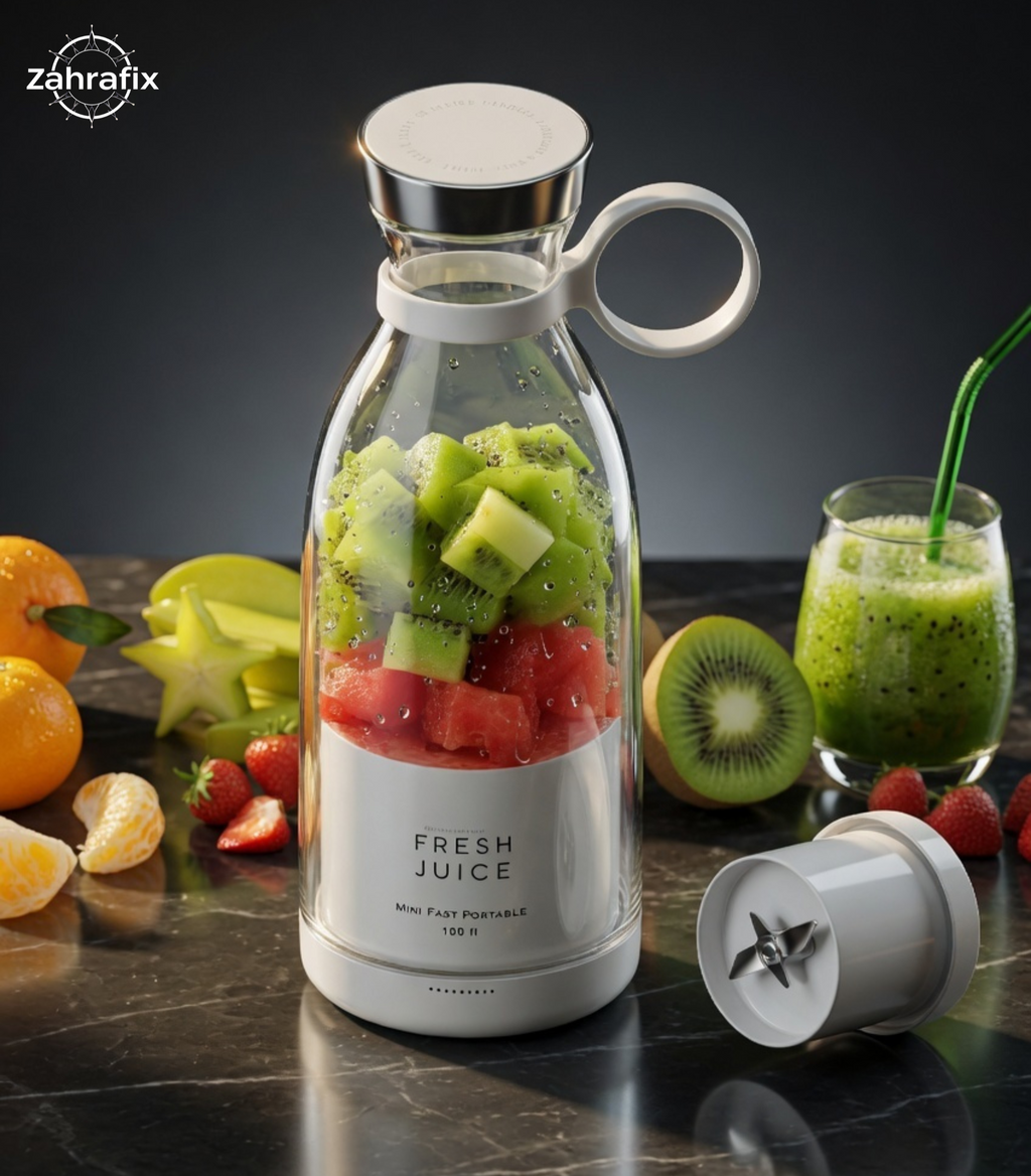 Portable USB Blender 4-Blade Personal Juicer